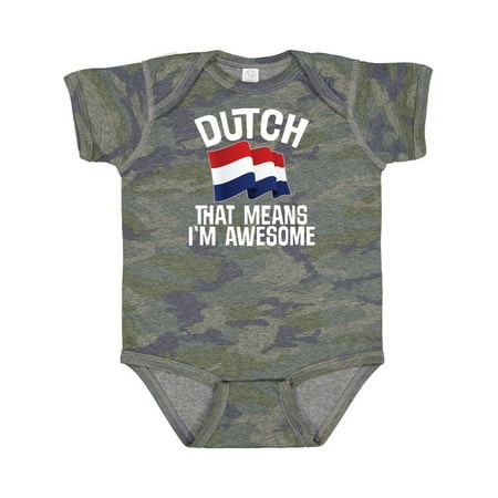

Inktastic Dutch Gift Pride Netherlands Flag Gift Baby Boy or Baby Girl Bodysuit