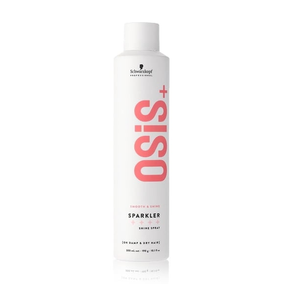 OSIS - Sparkler Spray de Brillo 300 ml, sin Silicona, Reduce Encrespamiento, Mejora Desenredo, sin Fijación, Protege contra Humedad, Acondicionador Ligero, Brillo Duradero, Fácil
