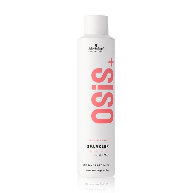OSIS - Sparkler Spray de Brillo 300 ml, sin Silicona, Reduce Encrespamiento, Mejora Desenredo, sin Fijación, Protege contra Humedad, Acondicionador Ligero, Brillo Duradero, Fácil