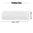 thumbnail image 2 of Unique Bargains 1 Pair Sweat Absorbing Wrist Sweatbands Athletic Cotton Yarn Latex White 8x15cm, 2 of 6
