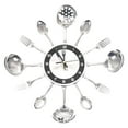 thumbnail image 1 of Cubiertos Creativos Reloj De Pared Cubiertos Utensilio De Cocina Tenedor Para Decoración De Arte Colco Relojes de pared de cocina, 1 of 8