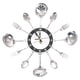 thumbnail image 1 of Antique Style Kitchen Wall Clock Cutlery Kitchen Utensil Spoon Fork for Cafe Zulema Relojes de pared de cocina, 1 of 8