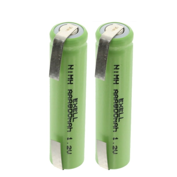 2x 1.2V AAA Rechargeable Batteries w/ Tabs For Shavers, Phones, Custom