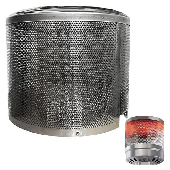 Patio Heater Burner Net Cover Outdoor Heater Replacement Parts Emitter Screen Stainless Steel Safety Heating Net Fittings Applied to Most Gas Patio Heater 10 3/4"" Diameter, Silver