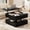 Black, variant on GUNAITO Lift Top Coffee Table with Storage and Hidden Compartment, Wood Square Coffee Table for Living Room, 31.5'' Small Center Table with Open Display Shelf for Dining Reception Room, Walnut