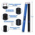 thumbnail image 3 of 2pcs Usb Encendedor Eléctrico Portátil Recargable De Cocina Xtellar azul, 3 of 3