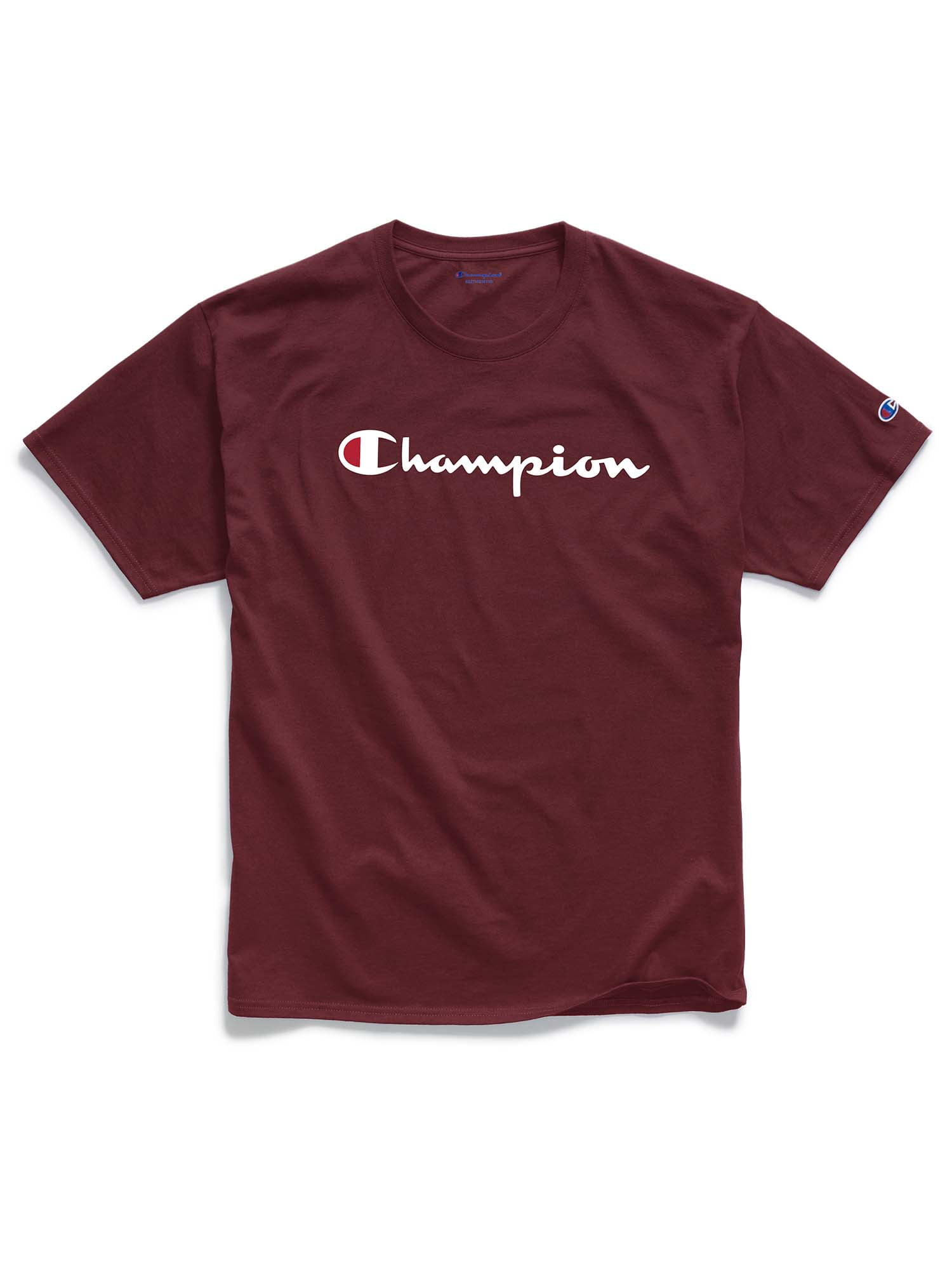 Champion Men's and Big Men's Script Logo Classic Jersey Graphic Tee Shirt, Sizes S-2XL