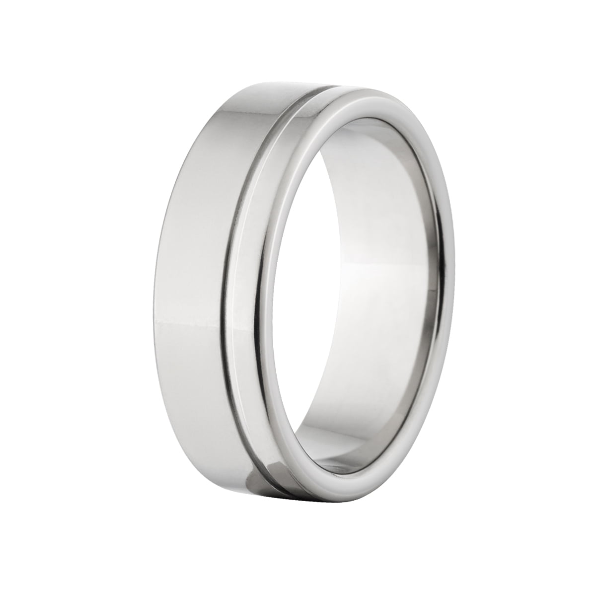 Custom Finish 8mm Stainless Steel Ring