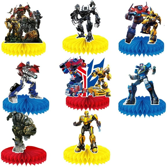 Transformer Honeycomb Centerpieces Table Toppers Decorations for Birthday Party Decor Supplies