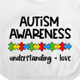 thumbnail image 4 of Inktastic Autism Awareness Understanding and Love with Puzzle Pieces Boys or Girls Baby Bib, 4 of 4