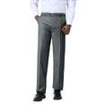 thumbnail image 3 of AZoiNM Men's Slim Fit Dress Pants Flat Front Business Casual Trousers 4 Pocket Polyester Viscose Blend, 3 of 14