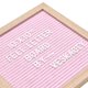 thumbnail image 2 of Pizarra de fieltro Veskaoty de 10 x 10 pulgadas con 294 letras, color rosa, 2 of 6