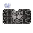 thumbnail image 1 of XMXY Car Sun Shade Windshield, Death Tribe Skeleton Print Automotive Front Window Sun Visor for Cars SUV Trucks, Small Size, 1 of 8