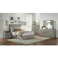 thumbnail image 7 of Modus Herringbone Queen-Size Solid Wood Platform Bed in Rustic Latte, 7 of 7