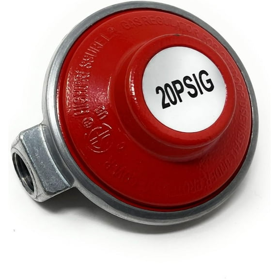 High Pressure Replacement Propane Regulator, 20 PSI Fixed 1/4" FNPT