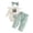 White, variant on Enyan Infant Baby Girls Fall Outfits Ruffle Long Sleeve Ribbed Bodysuit Romper Flare Pants Set Cute Winter Clothes(Size 0-3 Months)