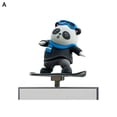 thumbnail image 4 of GXFCAI Panda Skateboard Ornaments Blue -Floating Screen Car Interior Panda Ornaments Three-Dimensional Cartoon Moving With The Car Floating Screen Doll Instrument Panel Decoration Center Console, 4 of 7