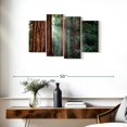 thumbnail image 3 of Elephant Stock Sunkissed Sequoia Trees Wall Art - Horizontal Multi Panel Canvas - Living Room Wall Decor - Floral And Botanical Multi Panel - Green And Brown Decor - 36" x 22", 3 of 8