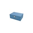 thumbnail image 1 of Seitruly Caja de almacenamiento de joyas, collares, pendientes, anillos, pulseras, brazaletes, organizador, estuche para el hogar, dormitorio, soporte de Bolsas de maquillaje Azul claro Seitruly CE015115-03, 1 of 6