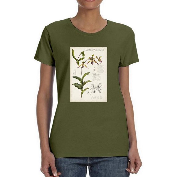 Orchid Field Notes Iii. T-Shirt Women -Naomi McCavitt Designs, Female XX-Large