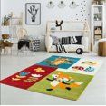 thumbnail image 2 of Ladole Rugs Tapis Adorable pour Enfants Motif Fox Multicolore, 6 Pieds2 Pouces x 9 Pieds2 Pouces (190cm x 280cm), 2 of 5