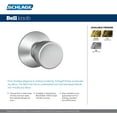 thumbnail image 2 of Schlage Bell Satin Chrome Privacy Lock ANSI Grade 2 1-3/4 in., 2 of 4