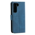 thumbnail image 6 of PU Leather Wallet Case for Samsung Galaxy S22 Plus, Detachable Wrist Hand Strap Magnetic Clasp Flip Folio Cover with Card Slots Cash Holder Kickstand Soft Silicone Shockproof Anti-Scratches Case,Blue, 6 of 6