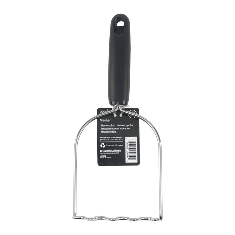 Dropship I Kito Ground Meat Chopper Utensil; Plastic Beef Hamburger Tool;  Potato Masher Black to Sell Online at a Lower Price