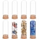 thumbnail image 1 of Paquete de 8 frascos decorativos de vidrio con tapa de campana y tapón de corcho., 1 of 9