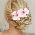 thumbnail image 2 of Unique Bargains 2 Pcs Hair Clip Elegant Flower Hair Clips for Women Pink, 2 of 5