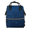 thumbnail image 1 of Fotbe Sparkling Blue Glitter Mochila Maternidad - Lona de Sarga Impermeable, Mochila de Pañales de Gran Capacidad con Múltiples Bolsillos y Correas Ajustables, 1 of 6