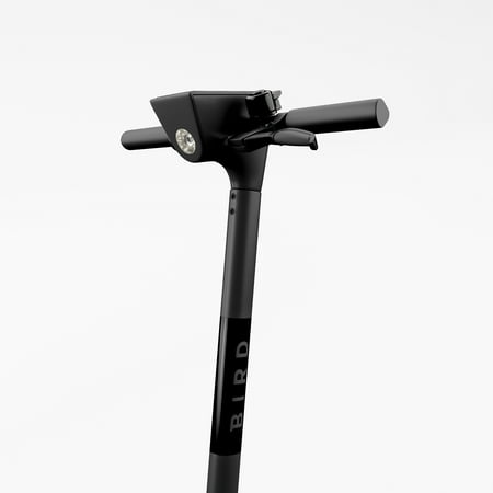 Bird - One Electric Scooter w/25 mi Max Operating Range & 18 mph Max Speed & w/built-in GPS Technology - Jet Black