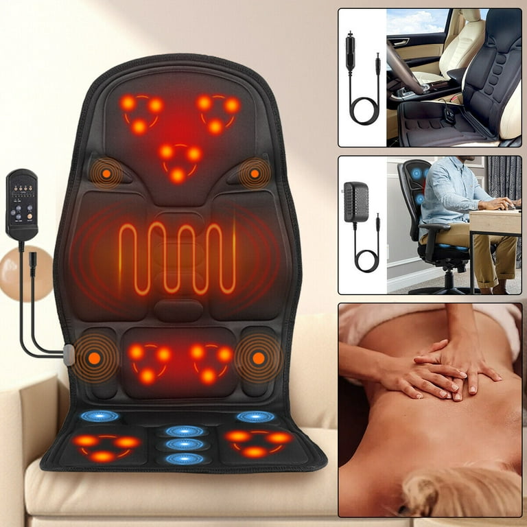 mynt vibrating seat massager Mynt Vibration Massage Seat Cushion Memory Foam Support Chair Pad, Back  Massager With 8 Vibrating Motors & Soothing Heat,Electric Seat Massager For  Home Office Use(Gray) main image 0