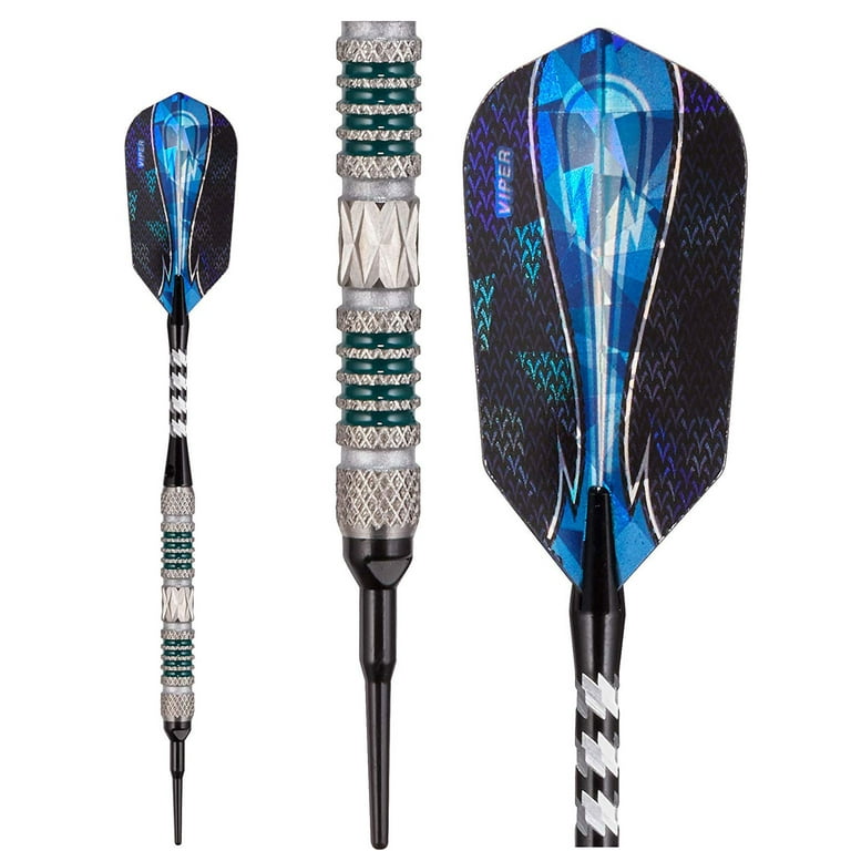Viper Astro 80% Tungsten Professional Soft Tip Dart Set, Green, 18