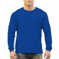 thumbnail image 5 of Men's 250g 100% Cotton Round Neck Regular Solid Long Sleeve T-Shirt, 5 of 13
