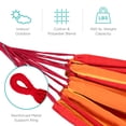 thumbnail image 3 of Best Choice Products 2-Person Brazilian-Style Cotton Double Hammock Bed w/ Portable Carrying Bag - Orange, 3 of 6