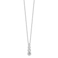 thumbnail image 2 of 925 Sterling Silver Necklace with Pendants Chain CZ Journey 18 inch, 2 of 4
