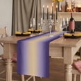 thumbnail image 2 of Table Runners 72 Inches Long Dress Scarves, Purple Ombre Farmhouse Kitchen/Dining Table Runner, Coffee Tablerunners, Modern Yellow Gradient Farmhouse Art 13x72 Inch, 2 of 9