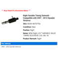 thumbnail image 2 of Right Variable Timing Solenoid - Compatible with 2007 - 2012 Hyundai Veracruz 2008 2009 2010 2011, 2 of 2