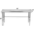 thumbnail image 2 of Open Base Stainless Steel Work Table with Galvanized, 2 of 2