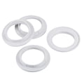 thumbnail image 3 of Uxcell E26/E27 Light Socket Rings Lamp Shade Holder Adapter Ring White 4 Pack, 3 of 5