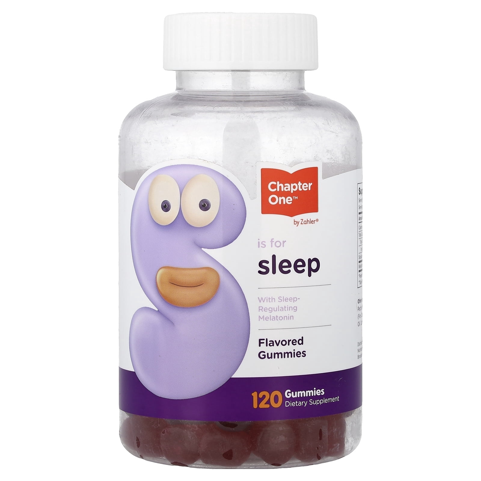 Chapter One Sleep Melatonin Gummies, Flavored, 120 Count, Melatonin, Sleep Support, Sleep Gummies & Melatonin Gummies Dietary Supplement