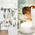 thumbnail image 7 of Yayeee 2 Pack Hand Towels for Bathroom 100% Cotton 16" x 28" Soft Absorbent Kitchen Towel, White Christmas Holly, 7 of 7