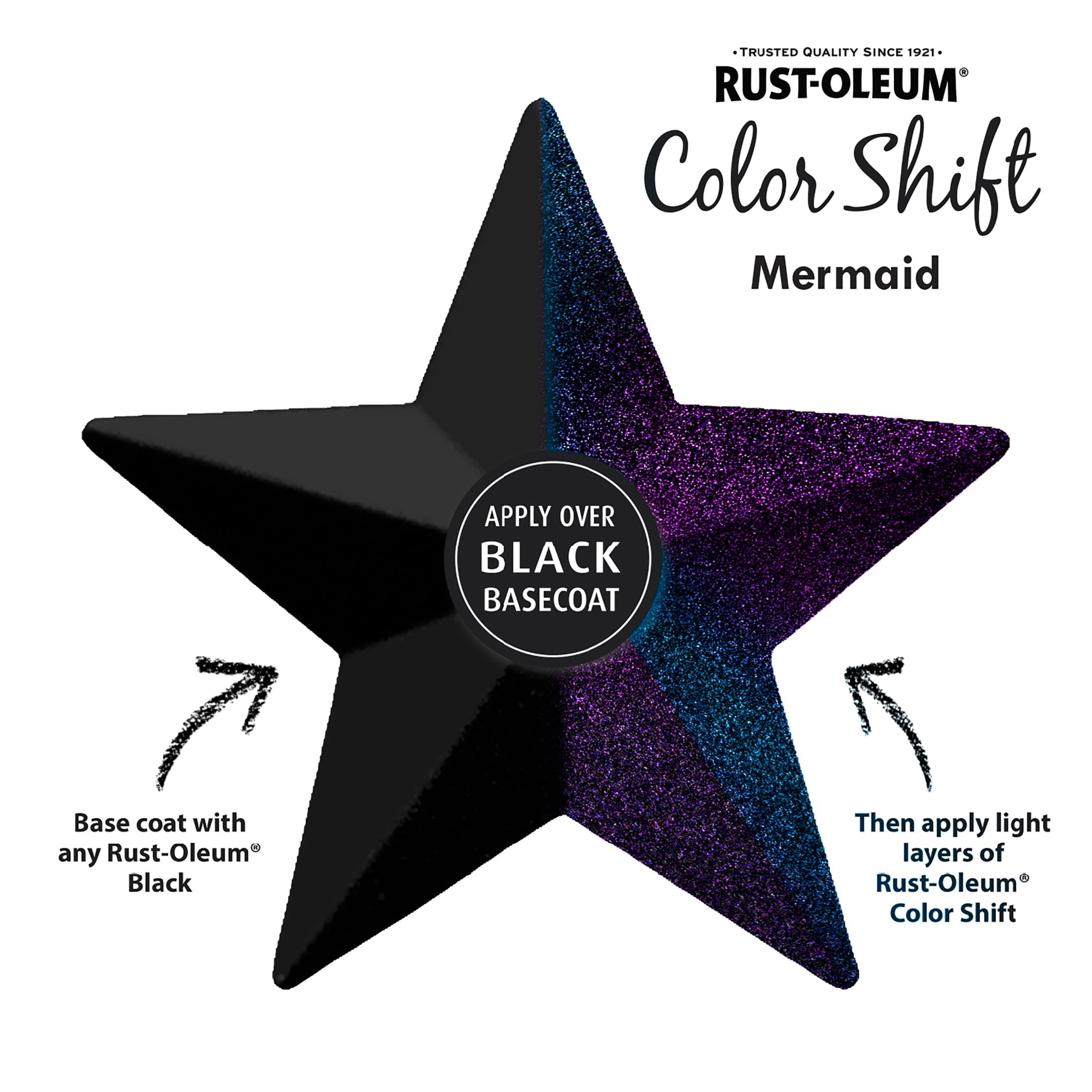 Mermaid, Rust-Oleum Color Shift Spray Paint-398584, 11 oz
