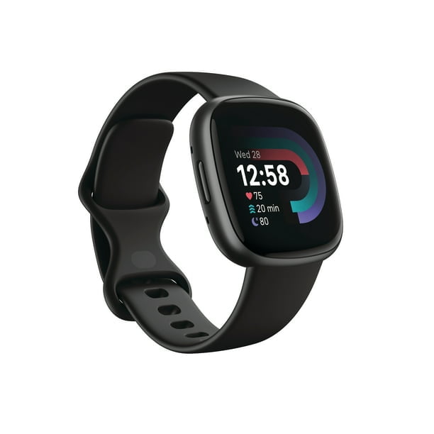 Fitbit Versa 4 Fitness Smartwatch Graphite FB523BKBK-US - Best Buy