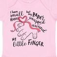thumbnail image 4 of Inktastic I Have Small Hands, but My Papas Wrapped Around My Little Finger Boys or Girls Baby Bodysuit, 4 of 5