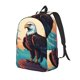 thumbnail image 1 of Easygdp Cartoon Iceberg Bald Eagle Mochila de Lona Resistente para Laptop, Compatible con Laptops de 15 a 17 pulgadas, Ideal para Escuela, Trabajo y Viajes-Medium, 1 of 5