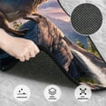 thumbnail image 3 of Naloa Sunset Cliff Dinosaur Car Foot Mat Set of 4 Pieces - Universal Floor Liner Neoprene Full Set Floor Mats for Cars Trucks SUV, 3 of 7