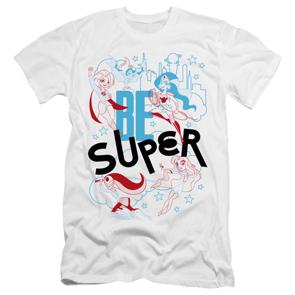Dc Superhero Girls/Be Super HBO S/S Adult 30/1 T-Shirt White