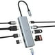 thumbnail image 1 of Hub USB C Tymyp10 Plata 4K HDMI y LAN RJ45 para Mac Pro/Air y Windows Surface Pro 7, 1 of 7